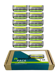 Dorco Pace 6 Pro recharges 12 unités pour un rasage constant et économique
