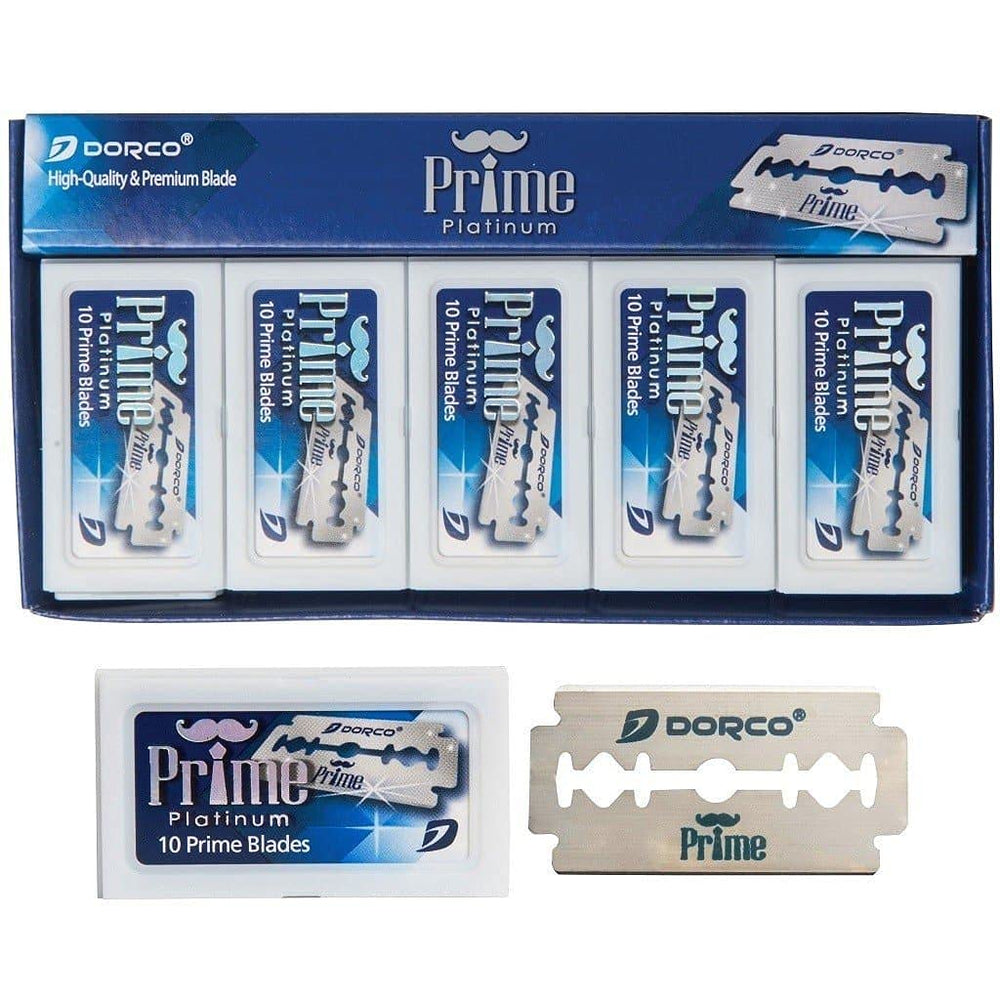 Dorco Prime, dimensions du paquet 6x3x2 pouces pour rangement facile.