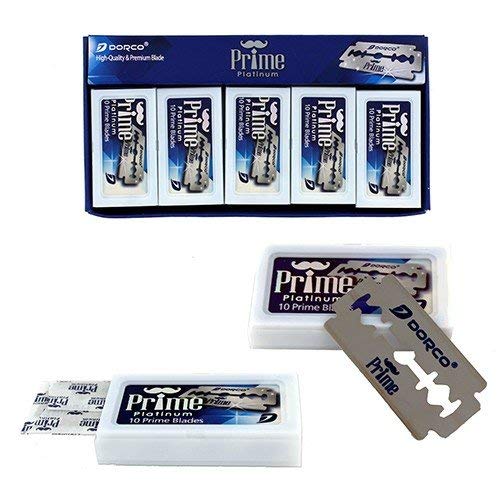 Dorco Prime, paquet 100 pièces pour plusieurs sessions de rasage.