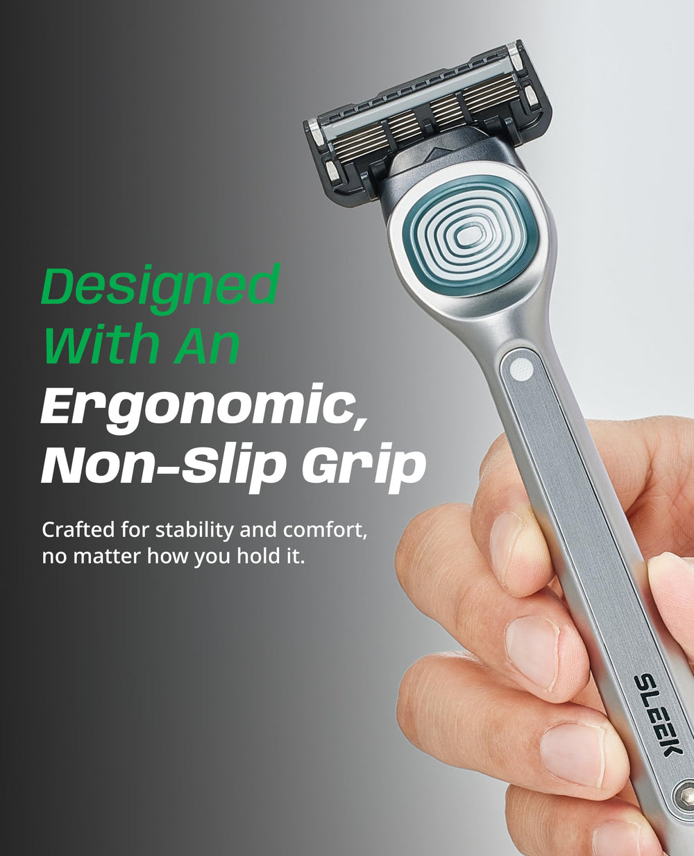 Dorco SLEEK au design mat, esthétique premium et agréable en main.