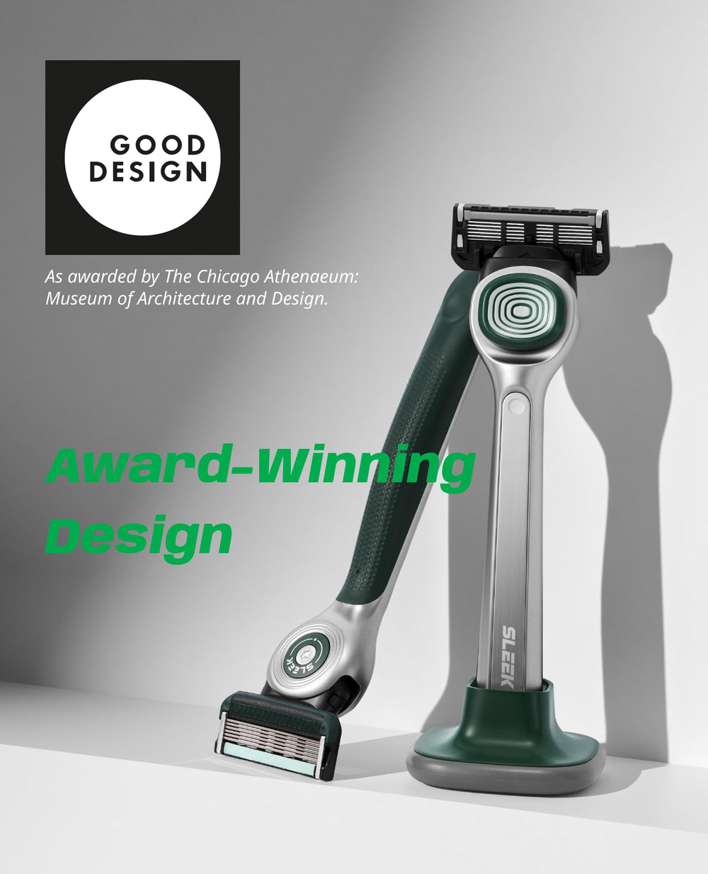 Dorco SLEEK: rinçage rapide et rangement pratique.