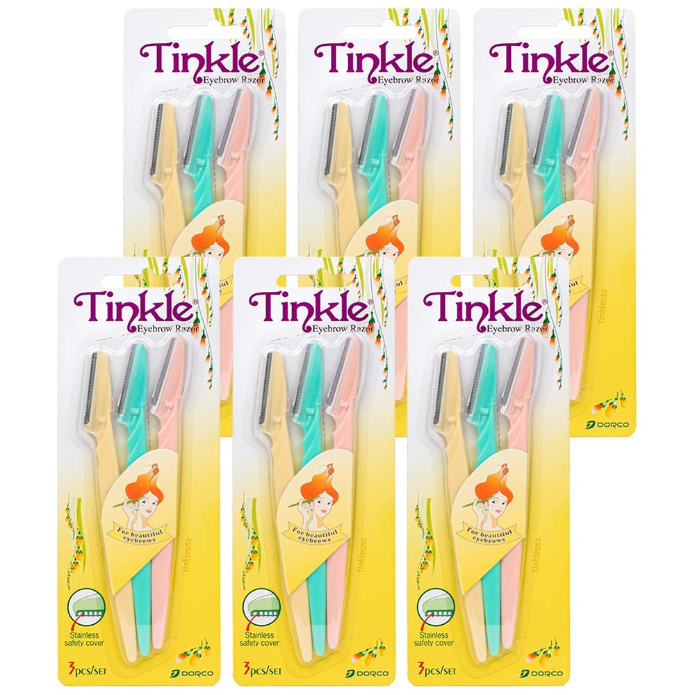 DORCO Tinkle dermaplaning tool blade closeup for precise removal