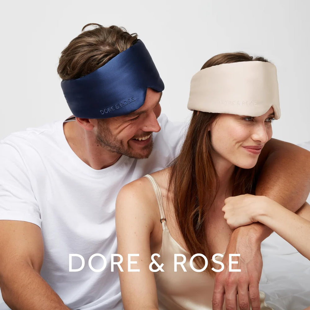 Dore & Rose masque-sommeil-soie-23-momme compagnon-voyage : parfait pour les trajets