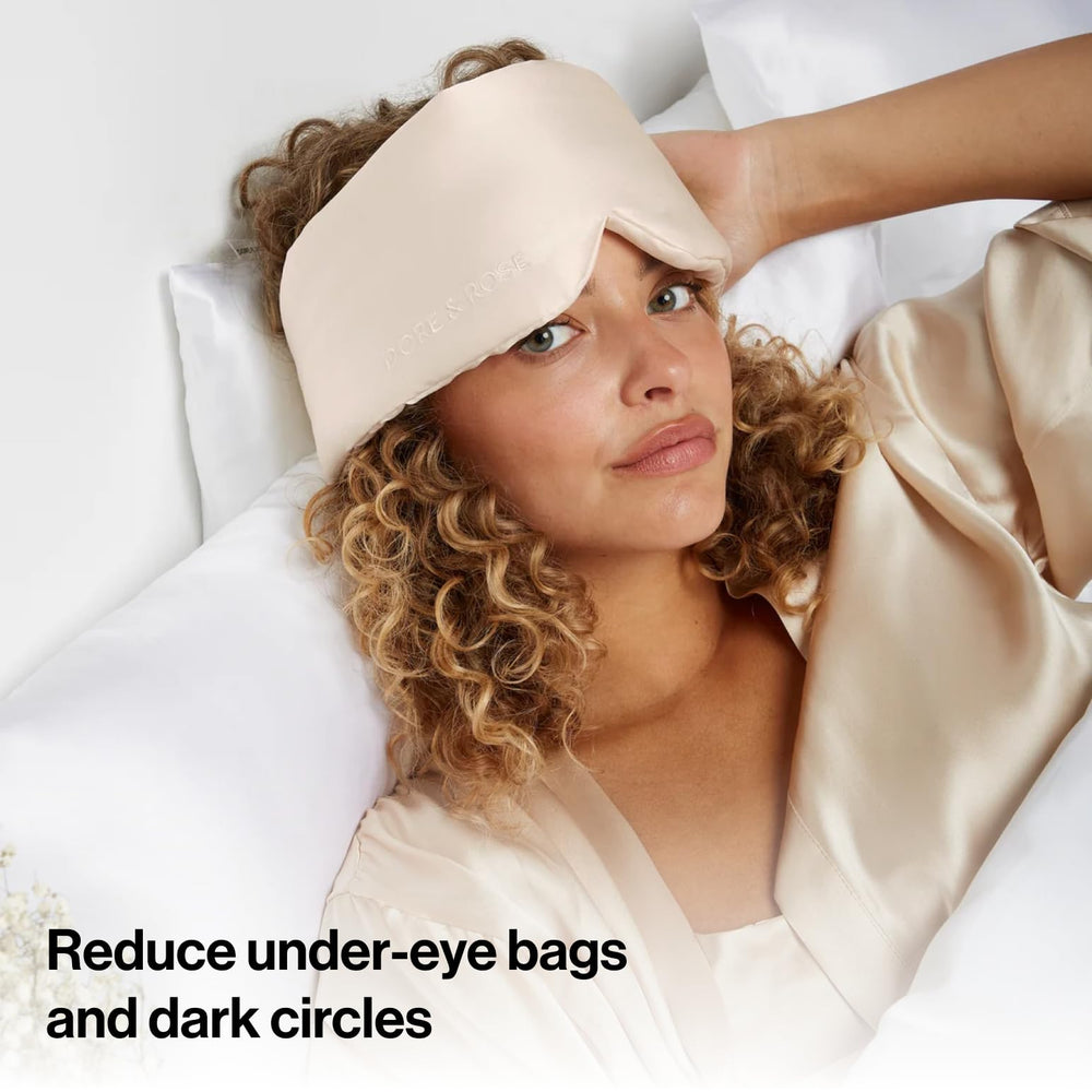 Dore & Rose masque-sommeil-soie-23-momme rituel-nocturne : parfait pour rituels détentes