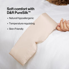 Dore & Rose masque-sommeil-soie-23-momme sangle reglable : ajustement personnalisé