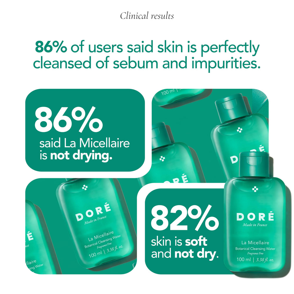Doré La Micellaire sans parfum adaptée aux peaux sensibles.