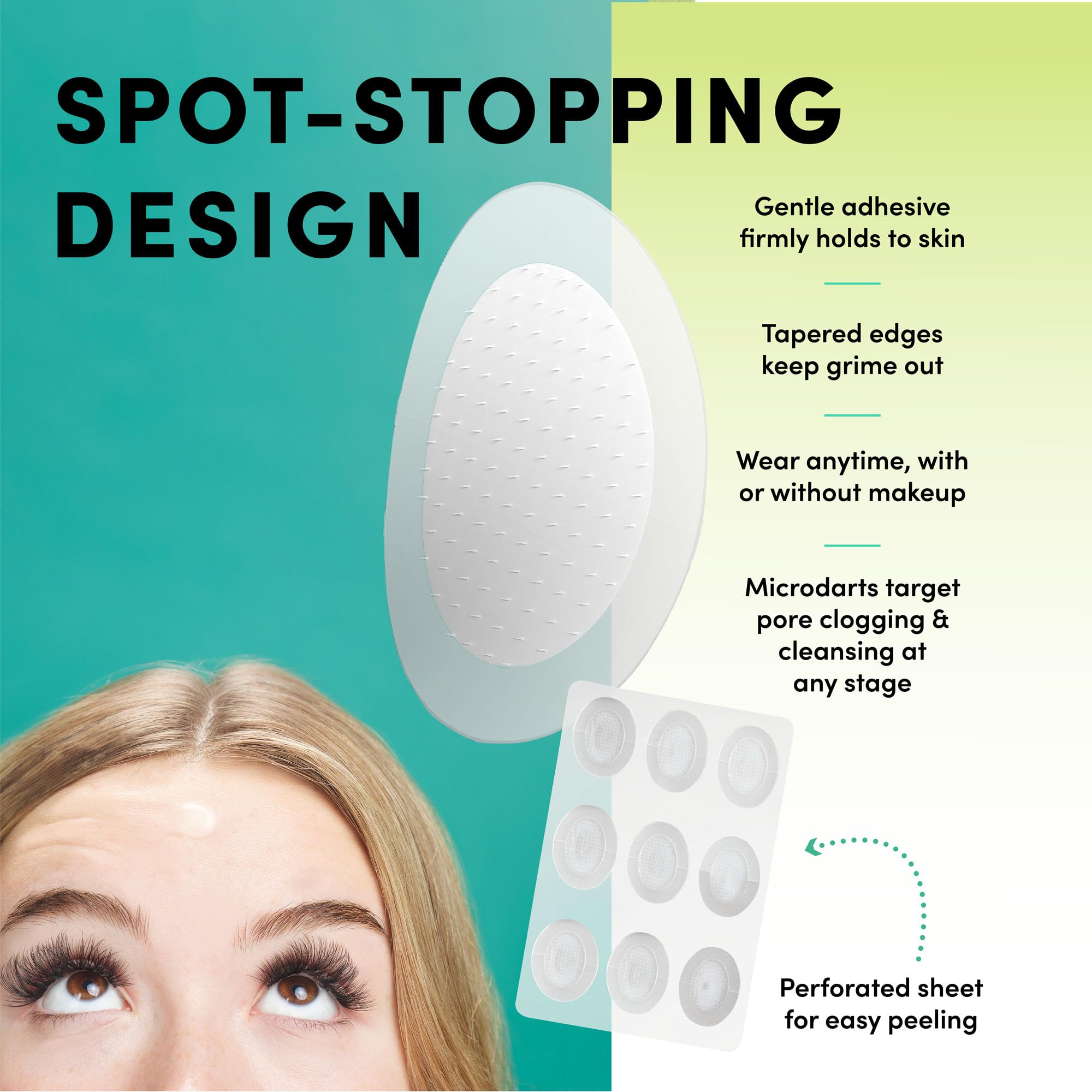 Dots for Spots patchs-microdards précision délivrent les actifs où c’est nécessaire.