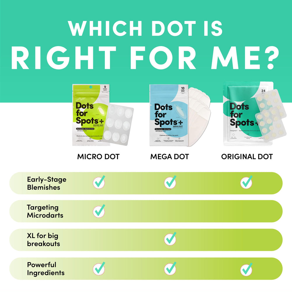 Dots for Spots patchs-usage-nocturne soutiennent une routine nocturne efficace sans effort.