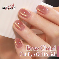 Double Rhythm coffret vernis gel cat-eye, emballage pratique et compact pour transporter facilement.
