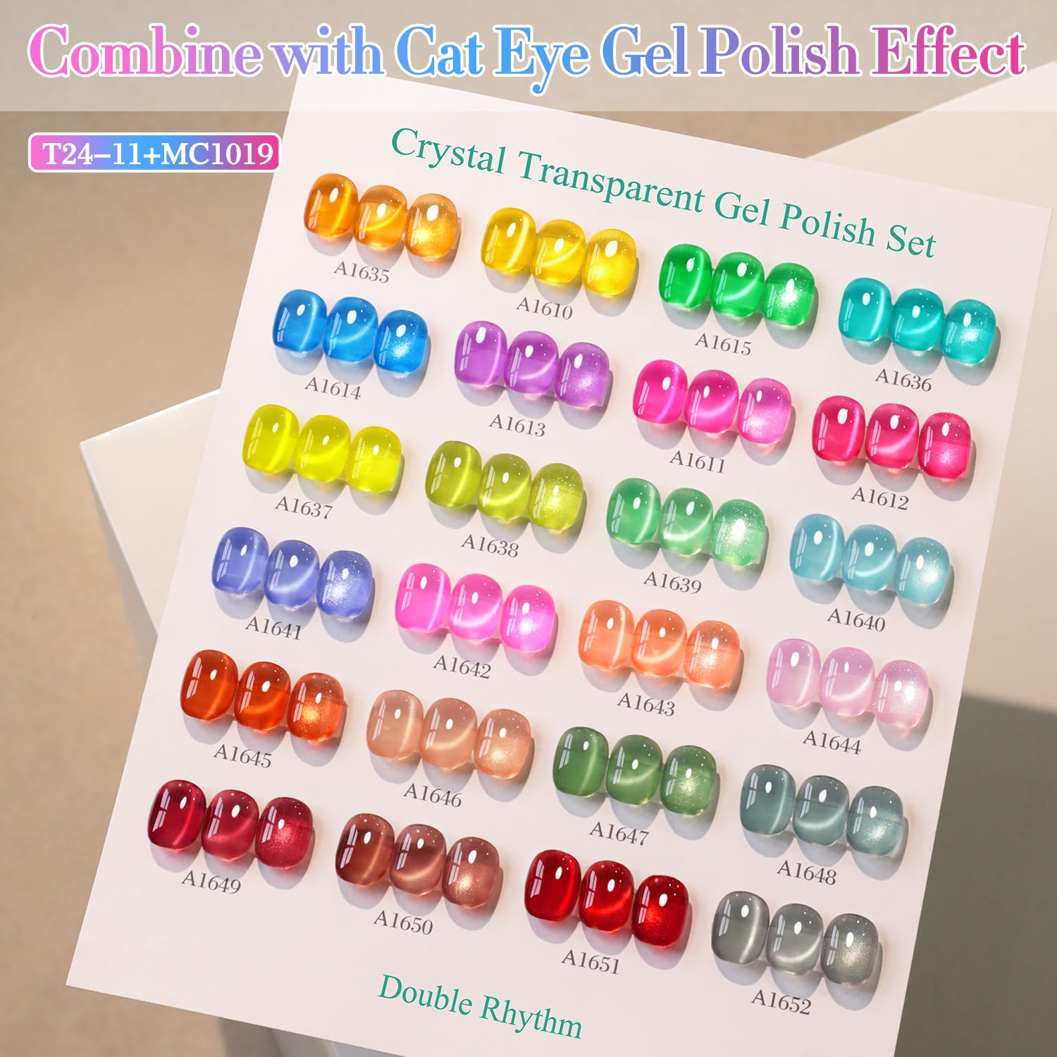 Double Rhythm couleurs Neon Jelly, collection éclatante pour des looks variés.