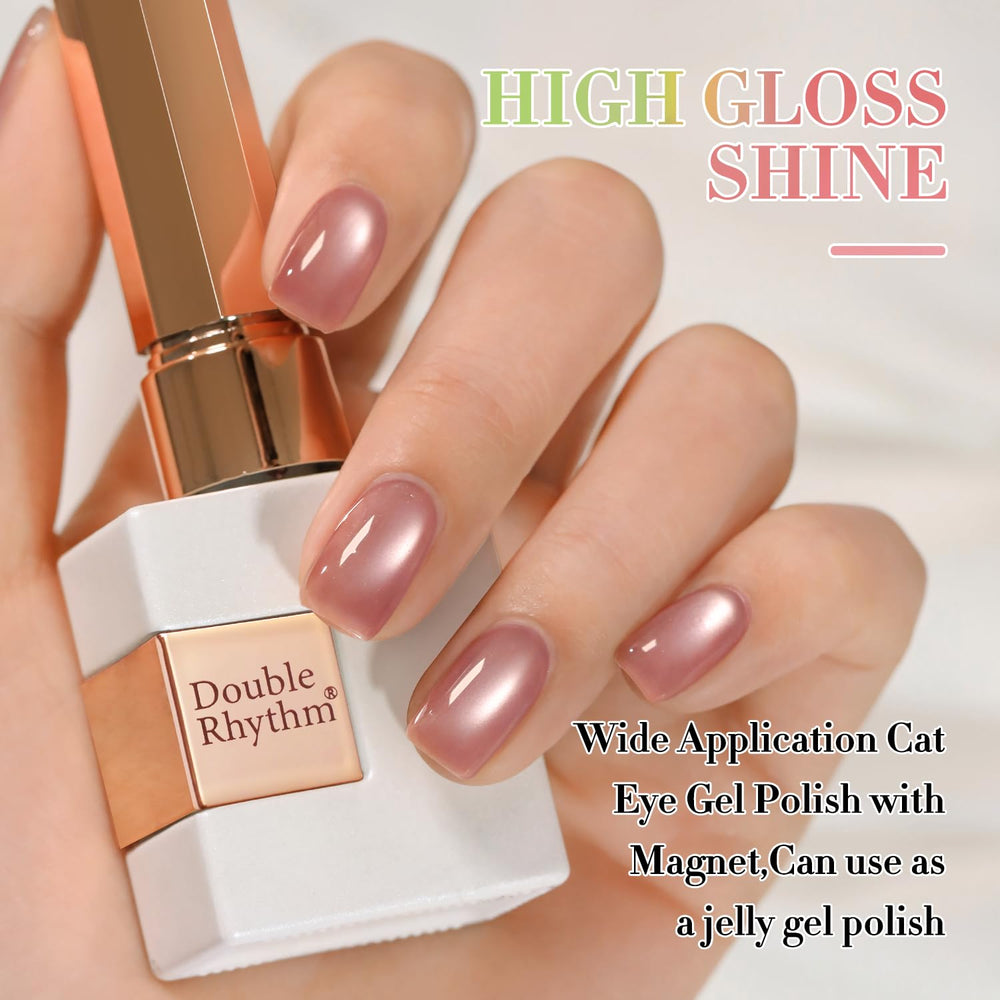 Finition soyeuse avec le vernis Cat Eye Jelly Double Rhythm.