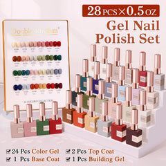 Double Rhythm gel base clair, base lisse pour une couverture homogène.