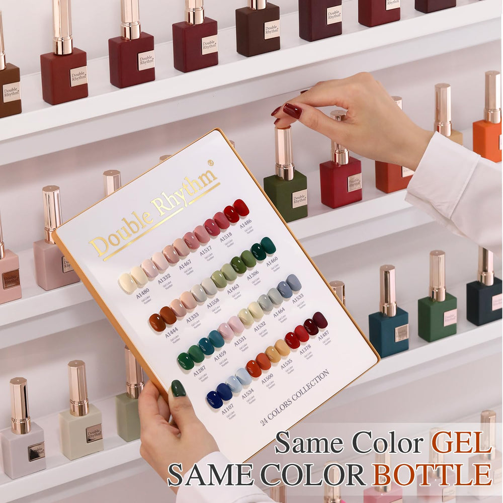 Double Rhythm gel de construction transparent, renforçant les ongles.
