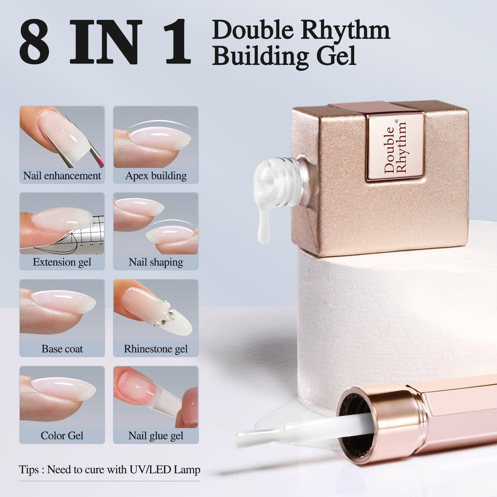Double Rhythm Gel extension ongles 8 en 1 pour allonger les ongles