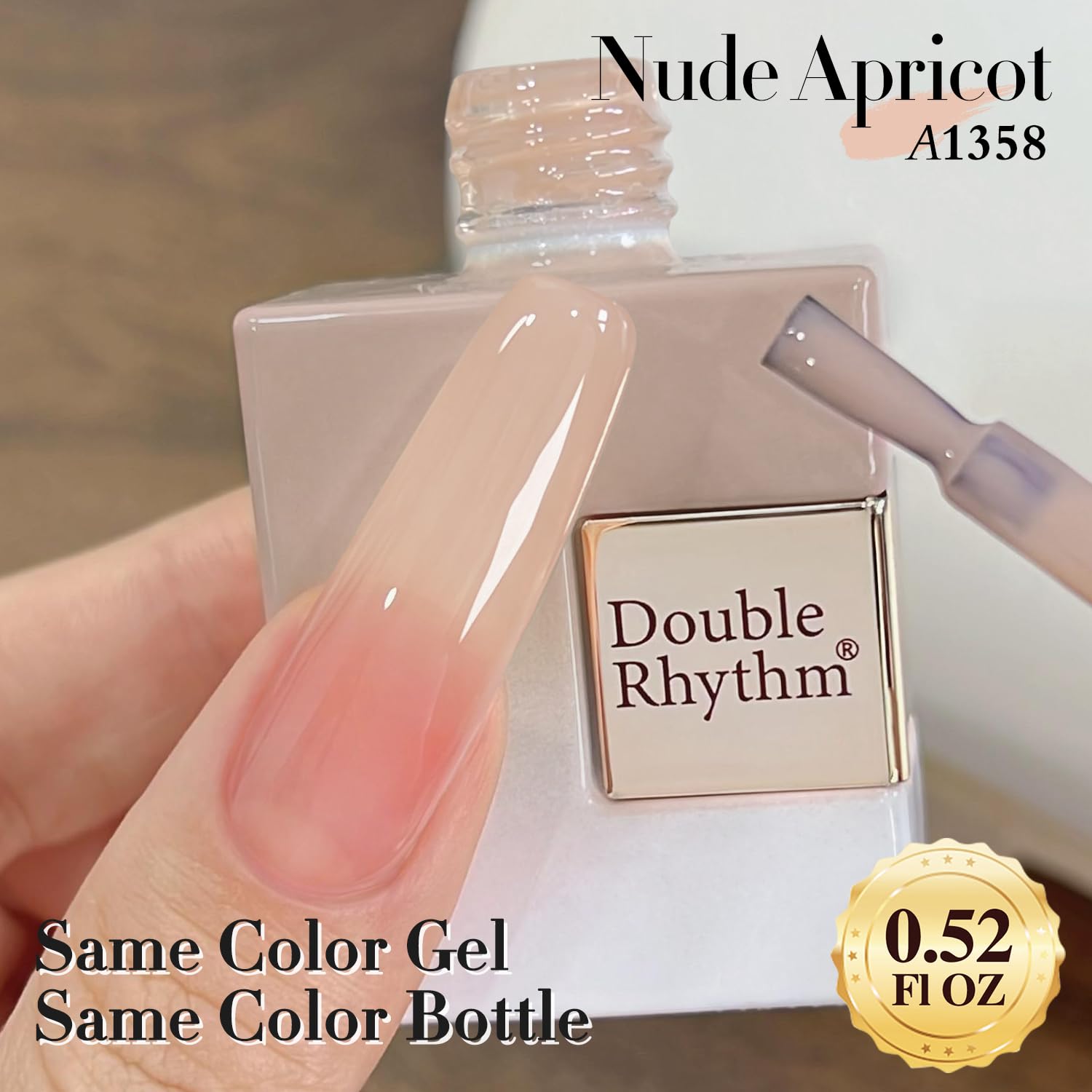 Pose d'une couche Double Rhythm laitier neutre pour un effet translucide.