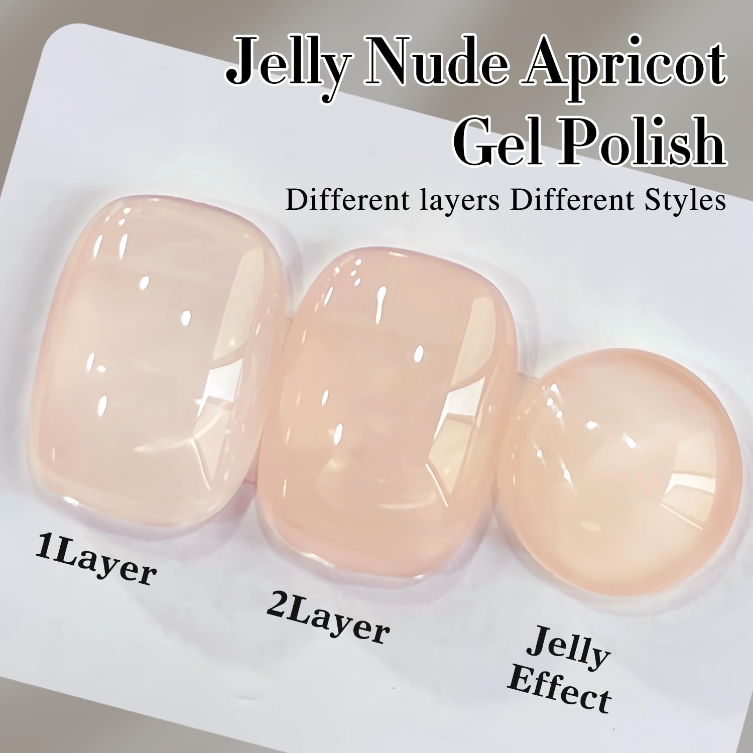 Zoom sur l'ongle terminé avec le gel laitier neutre Double Rhythm.