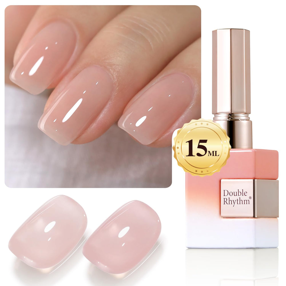 Vernis gel Double Rhythm, bouteille 15 ml prête à l'emploi pour une application facile.