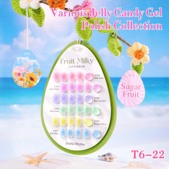 Double Rhythm gel polish vert, couleur intense offrant une couverture soyeuse