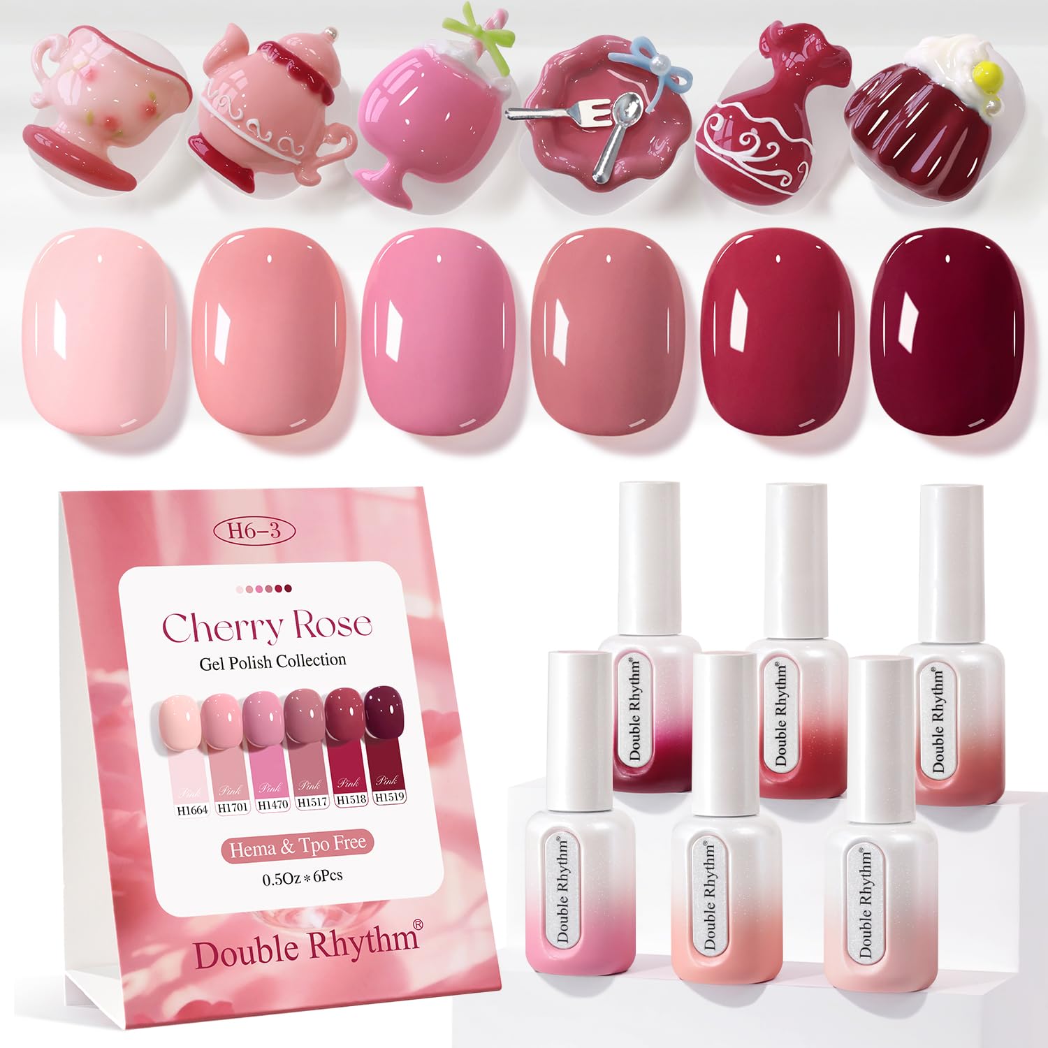 Double Rhythm Gel Polish Nude – flacon uniforme et tenue longue durée