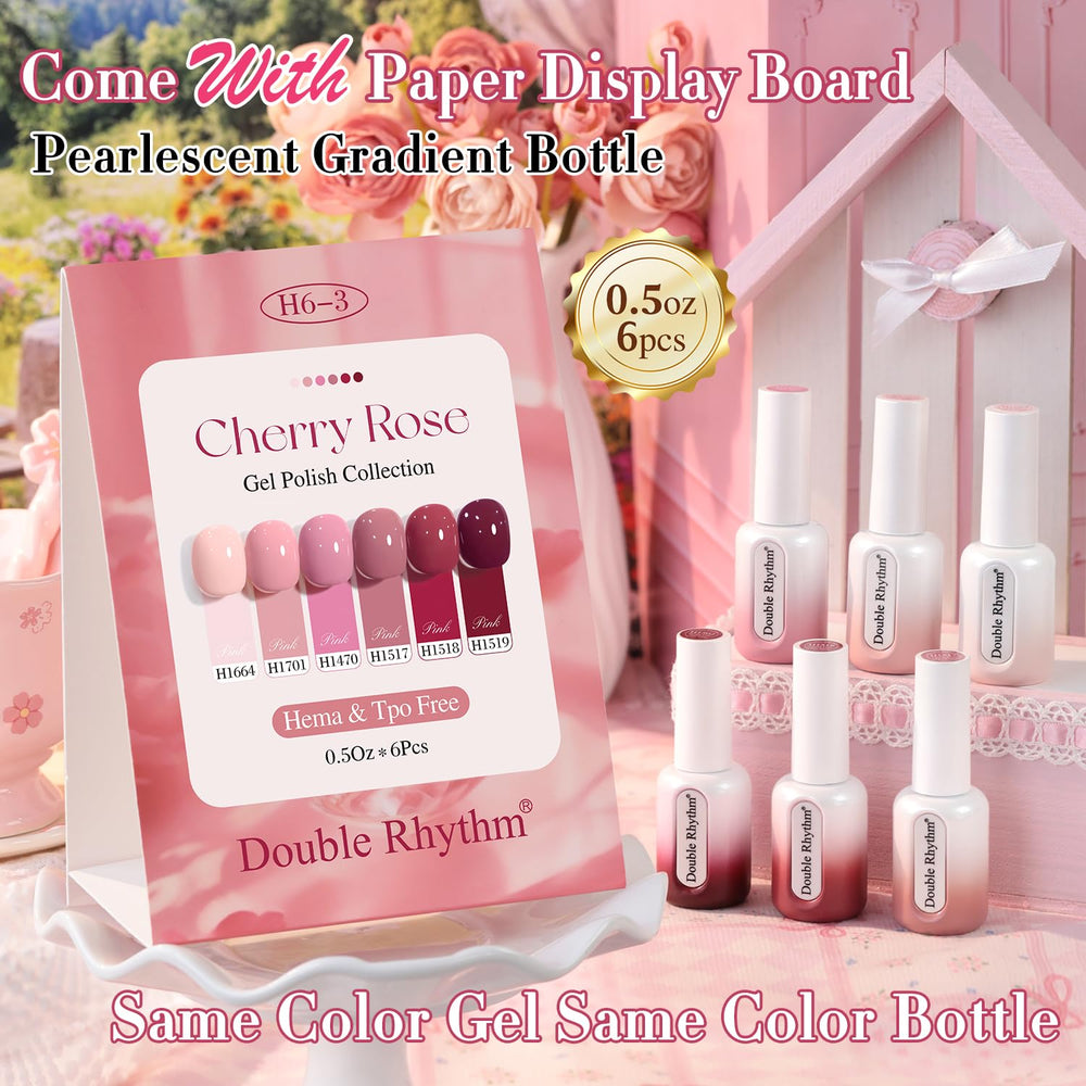 Double Rhythm Gel Polish Rose clair – fini brillant et homogène