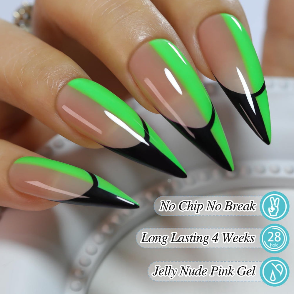 Double Rhythm Gel Vernis Neon: cure sous lampe LED en 60–120 s.