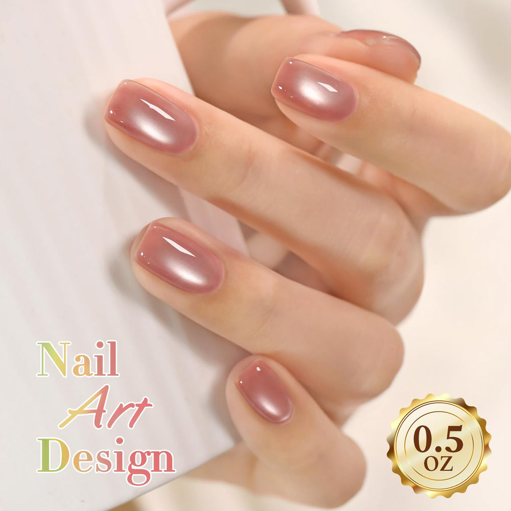 Idée design manucure maison avec le Cat Eye Jelly Double Rhythm.