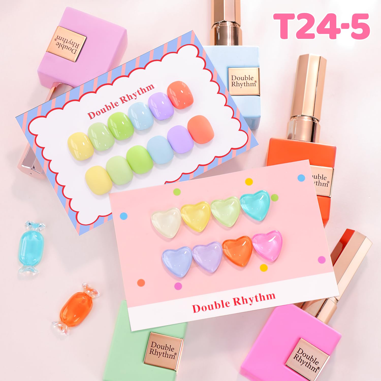 Double Rhythm kit bricolage maison, parfait pour réaliser des nail art variés.