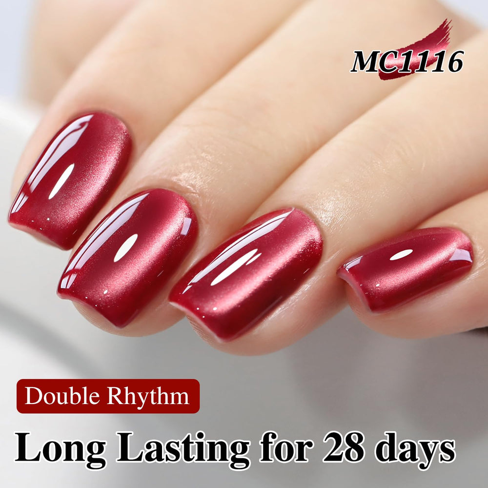 Outil magnétique Double Rhythm pour motifs œil de chat variés.