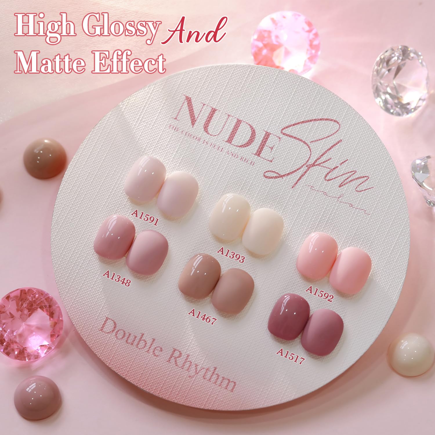 Double Rhythm texture nacrée et pigments riches pour un effet élégant sur ongles.