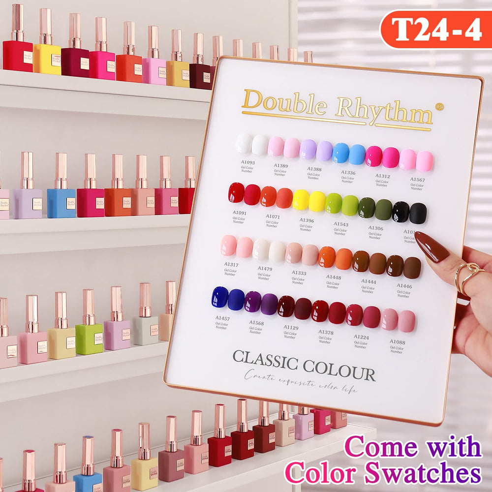 Top gel transparent Double Rhythm, fini brillant et durable.
