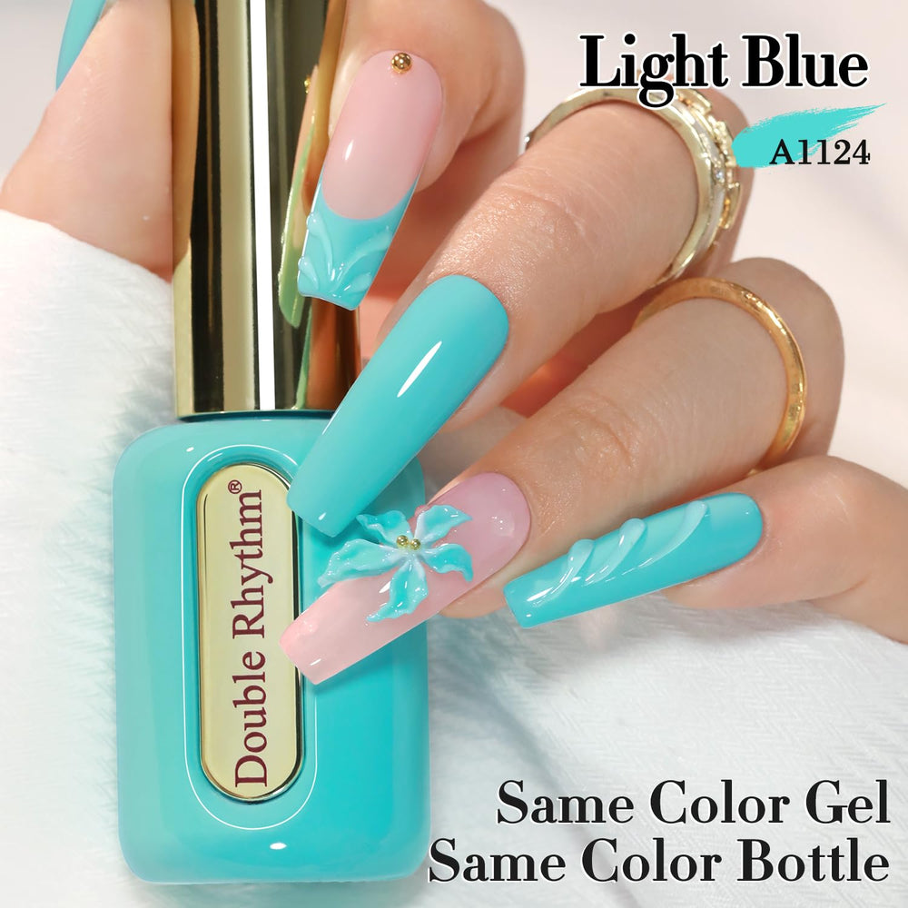 Vernis gel Double Rhythm 15ml emballage doré chic, idéal comme cadeau.