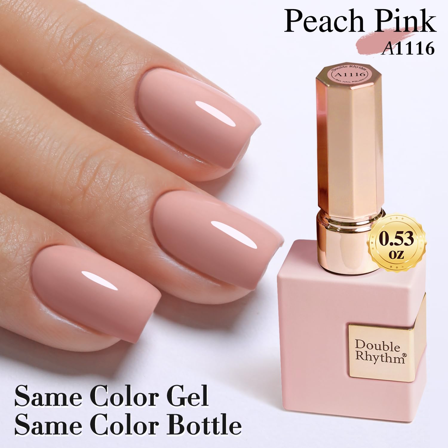 Vernis gel Double Rhythm, formule sans toxines et faible odeur.