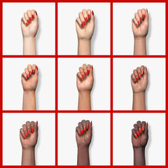 Teinte rouge Double Rhythm prête à être appliquée pour un look élégant