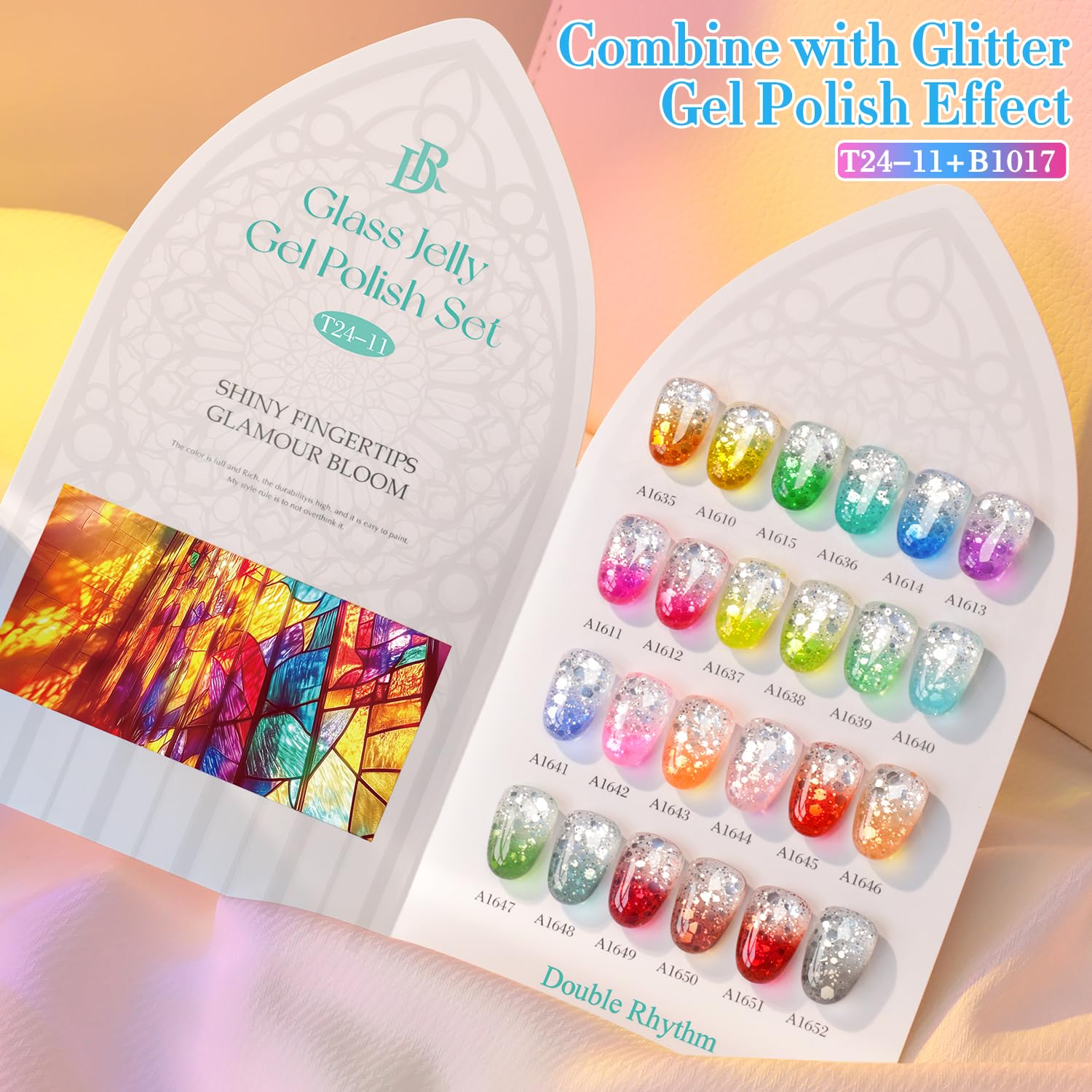 Vernis Gel UV-LED Double Rhythm, cuisson rapide pour une manucure efficace.