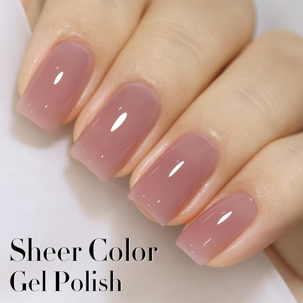 Application du vernis gel Double Rhythm avec pinceau précis pour une pose facile.