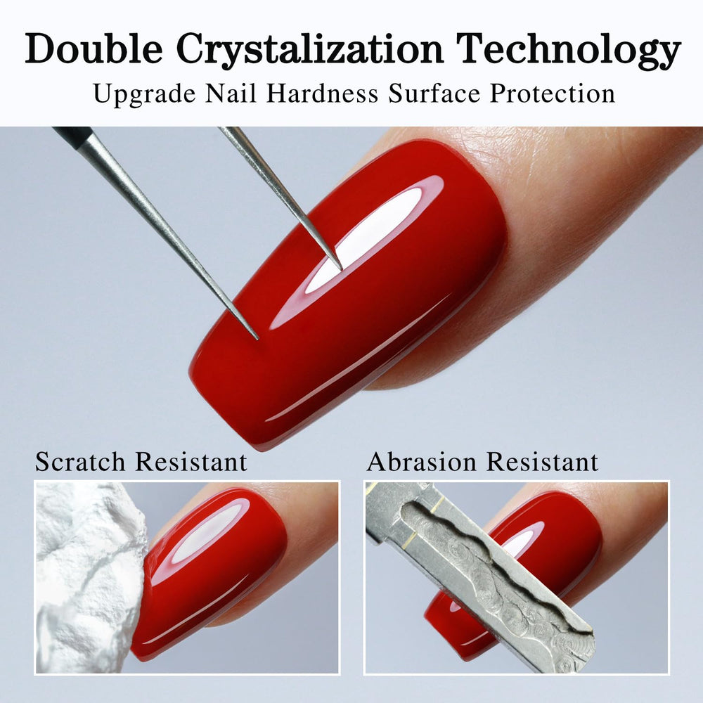 Manucure gel après application avec Double Rhythm.