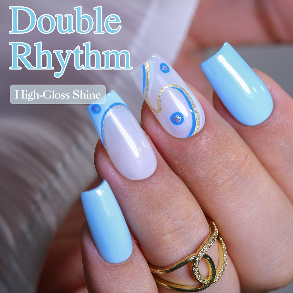 Vernis gel Double Rhythm brillance elevee pour une allure sophistiquee.