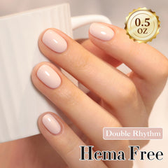 Double Rhythm vernis gel, brillance et finition lisse pour une manucure élégante.