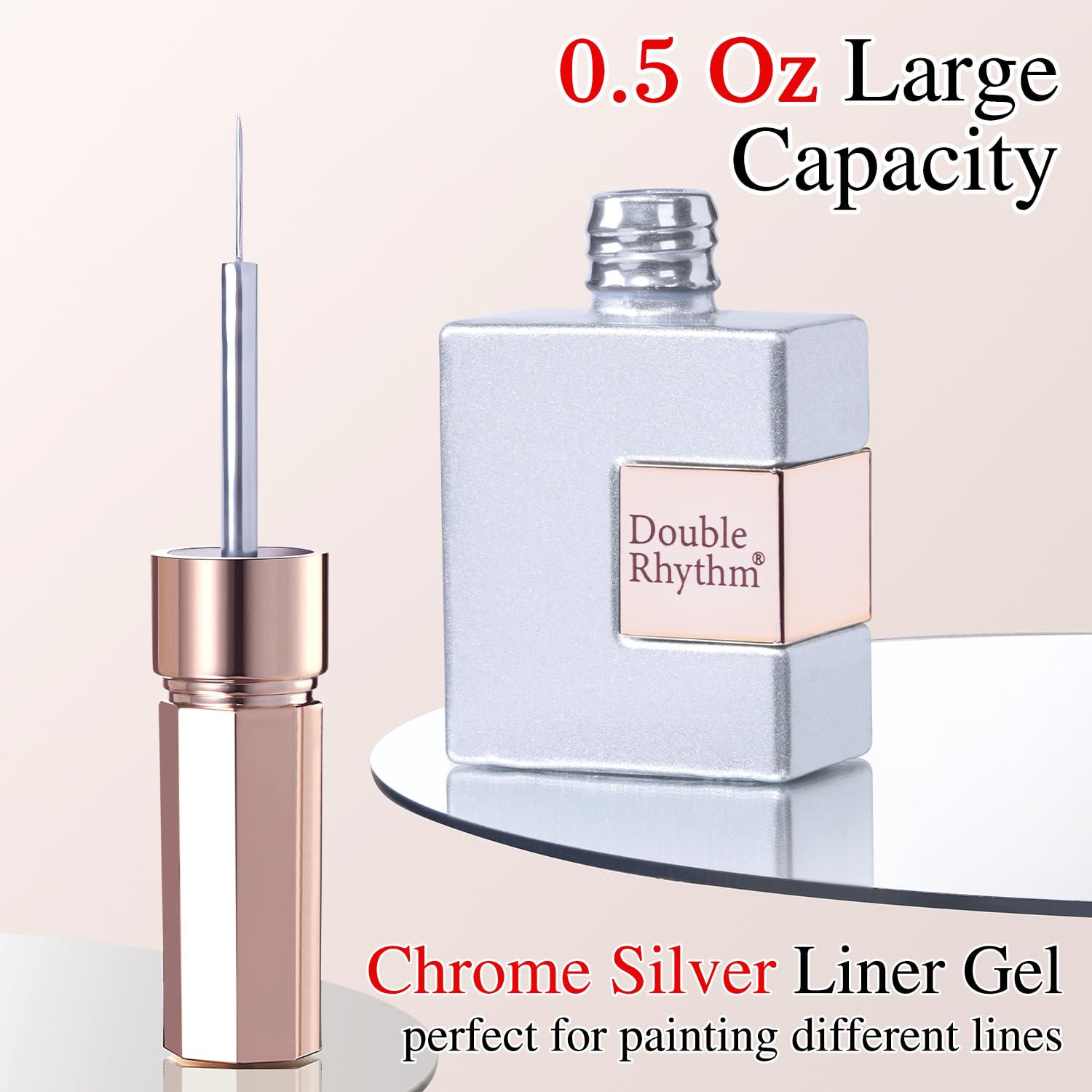 Finition brillante et résistante avec ce gel scintillant Double Rhythm.