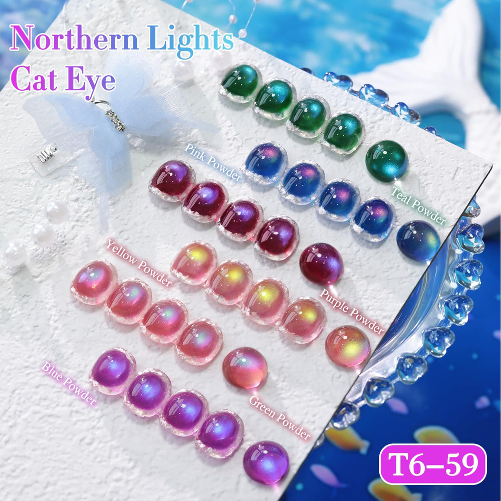 Effet cat-eye magnétique démontré par l’aimant du kit Double Rhythm.