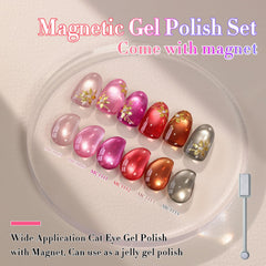 Effet holographique et reflets magnétiques sur les ongles