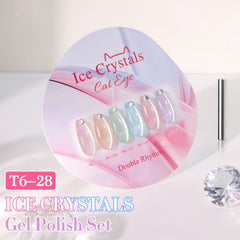 Double Rhythm vernis gel: effet holographique magnétique visible sur ongles.
