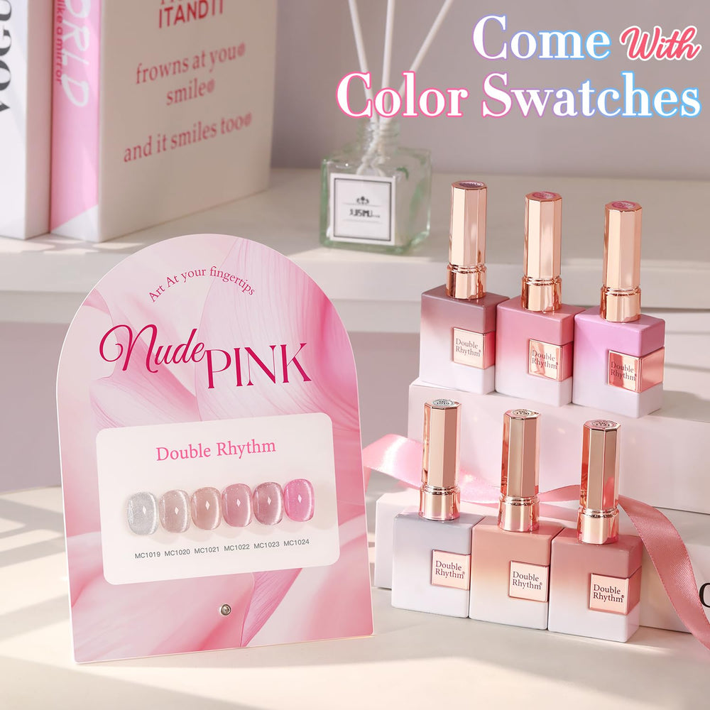 Vernis gel Double Rhythm pailleté effet miroir en bouteille de 15 ml