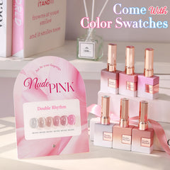 Vernis gel Double Rhythm pailleté effet miroir en bouteille de 15 ml