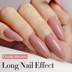 Vernis gel Double Rhythm Pure Sheer, brillance durable et couleur homogène.