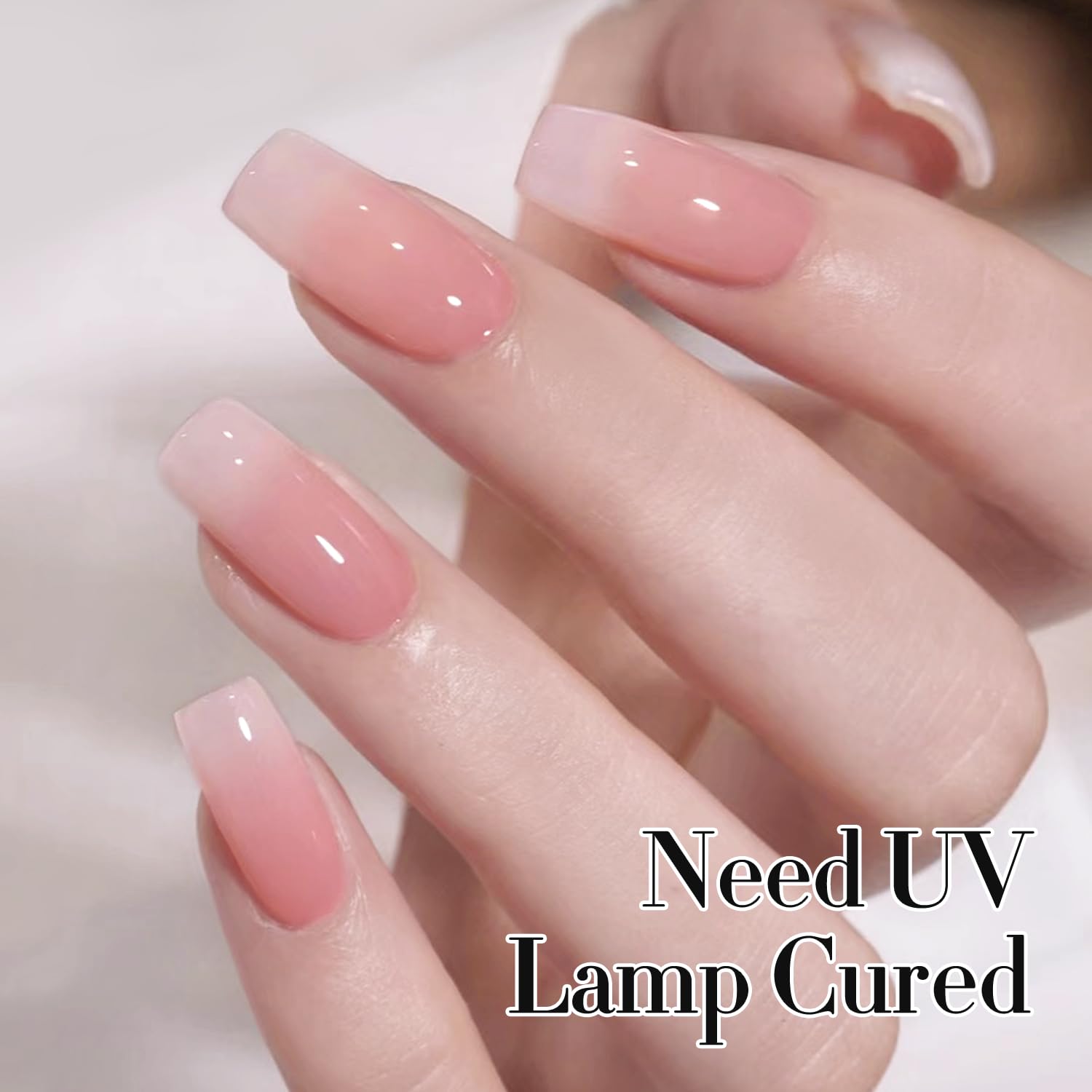 Double Rhythm vernis gel rose jelly, application facile pour débutants.