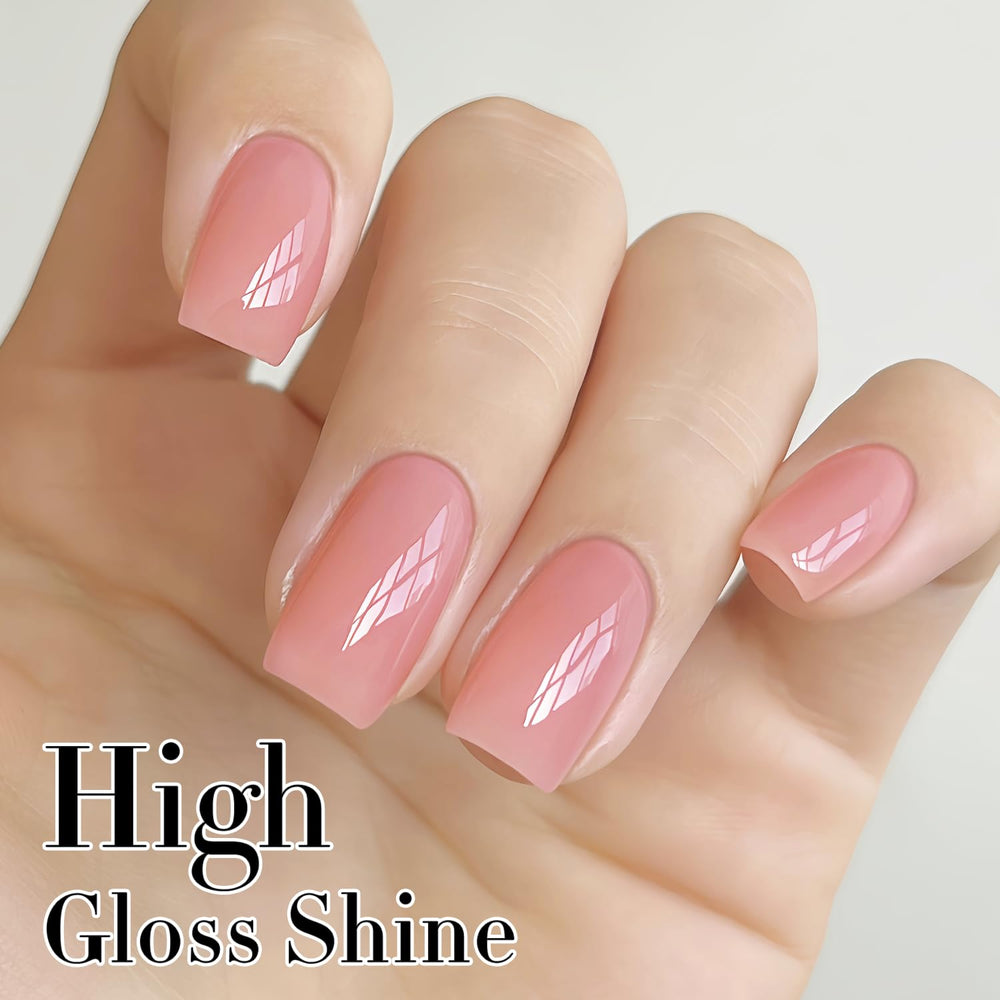 Double Rhythm vernis gel rose jelly, utilisation rapide par ultraviolet ou lumière LED.