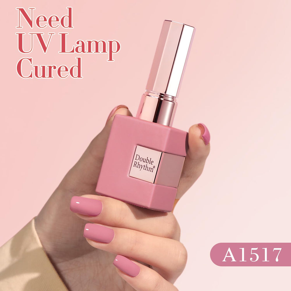 Vernis gel rose mauve 15 ml, parfait pour ongles élégants.