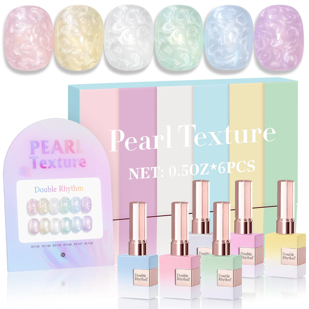 Double Rhythm vernis gel rose perle 15ml pour une manucure lumineuse