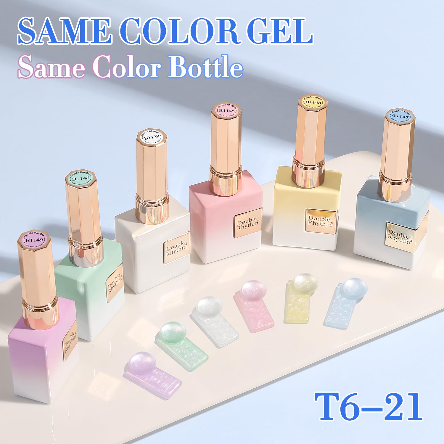 Double Rhythm vernis gel vert 15ml pour une allure fraîche